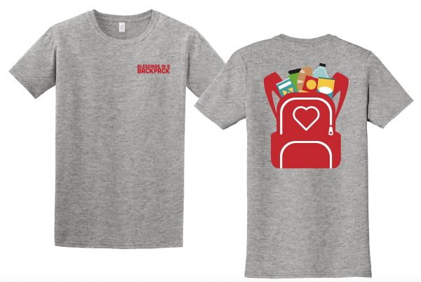Adult Gray Backpack Tee